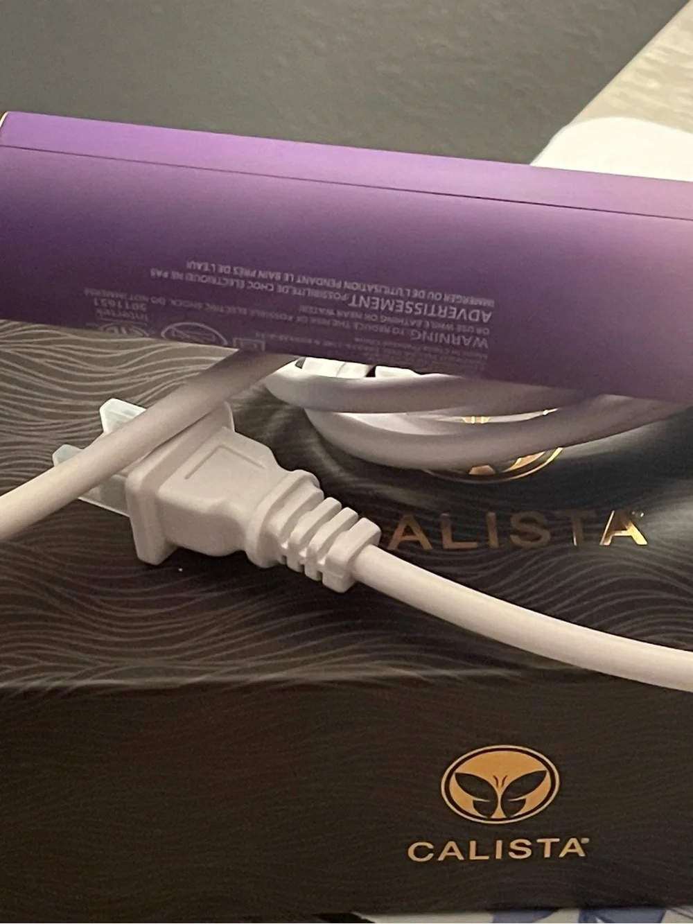 New in Box Calista Air Glide Pink & Purple Hair Styler!